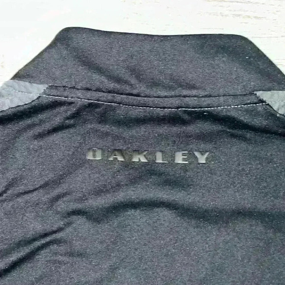 Oakley Knockdown Mixed Fleece 1/4 Zip Jumper Jacket Forged Iron Mens Grey Sz XS - Picture 11 of 16